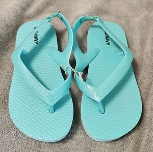 New Old Navy Flip Flops Blue 10